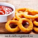 Aros de cebolla con freidora de aire