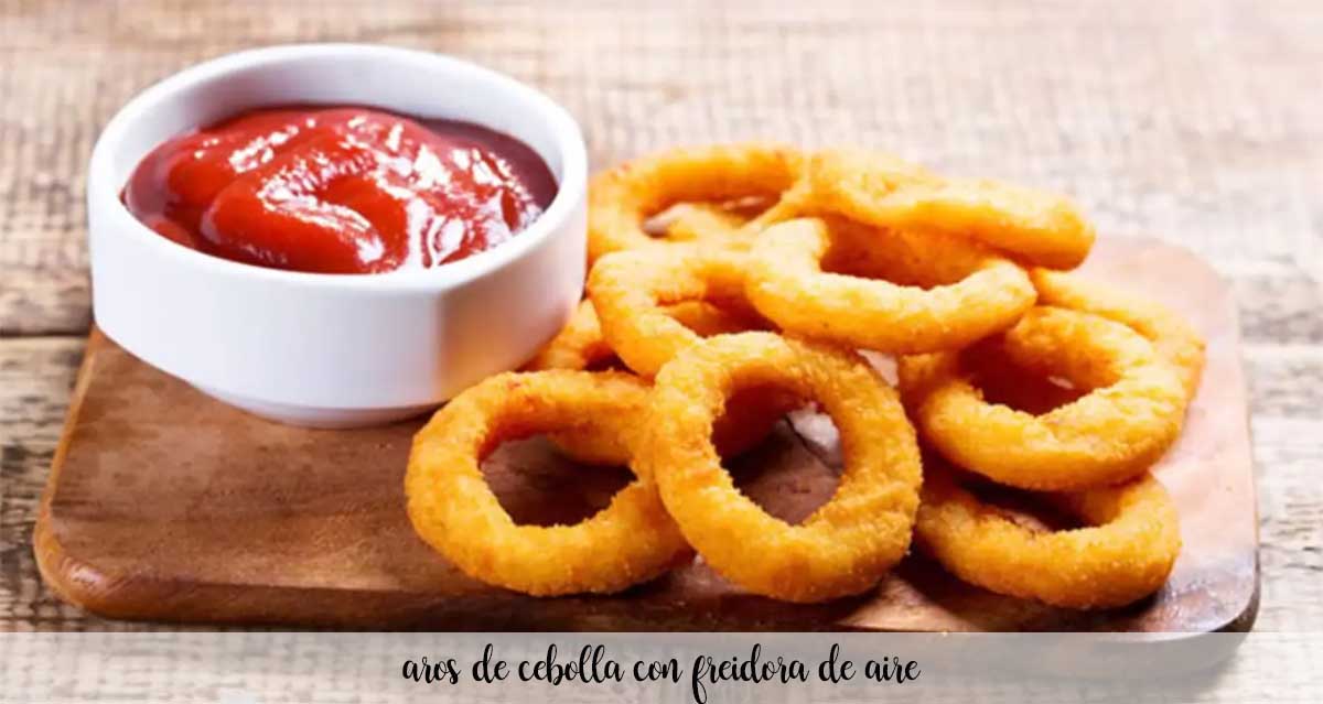 Aros de cebolla con freidora de aire
