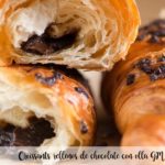 Croissants rellenos de chocolate con olla GM