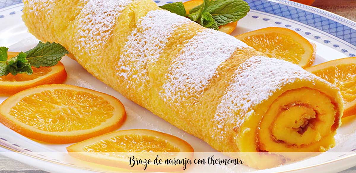 Brazo de naranja con thermomix