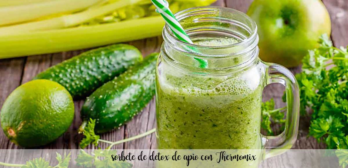 sorbete de detox de apio con Thermomix
