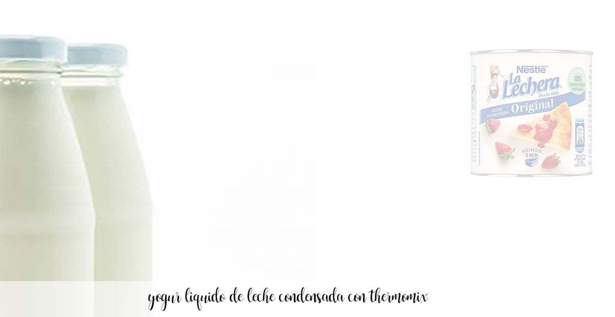 Yogur líquido de leche condensada con Thermomix