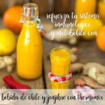 bevanda allo zenzero e peperoncino con Bimby, rafforza il sistema immunitario e il metabolismo