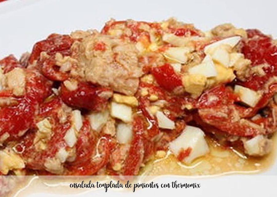 Ensalada templada de pimientos al Varoma con Thermomix