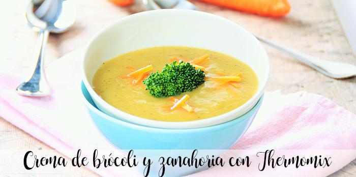 Crema di broccoli e carote con Bimby