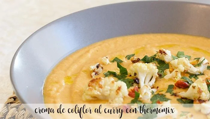 Crema di cavolfiore al curry con Bimby