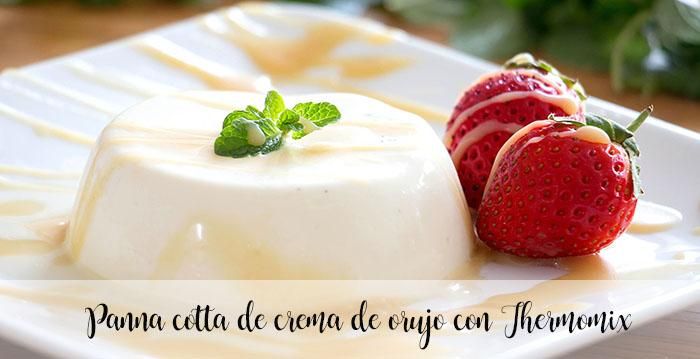 Panna cotta con crema di vinacce con Bimby