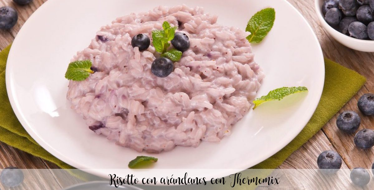 Risotto con ar&aacute;ndanos con Thermomix