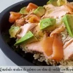 Ensalada n&oacute;rdica de salm&oacute;n con ali&ntilde;o de eneldo thermomix