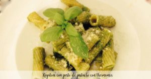 Rigatoni al pesto di pistacchi con Bimby