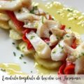 Ensalada templada de bacalao con Thermomix