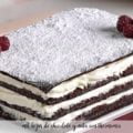 Milhojas de chocolate y nata con thermomix