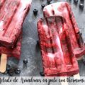 Helado de Ar&aacute;ndanos en palo con thermomix