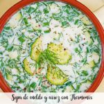 Sopa de eneldo y arroz con Thermomix