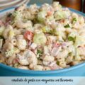 Ensalada de pasta con mayonesa con thermomix