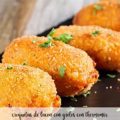 Croquetas de lac&oacute;n con grelos al piment&oacute;n con Thermomix