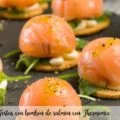 Tostas con bomb&oacute;n de salm&oacute;n con Thermomix