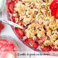 Crumble de fresas con thermomix
