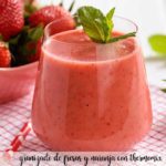 Granizado de fresas y naranja con thermomix