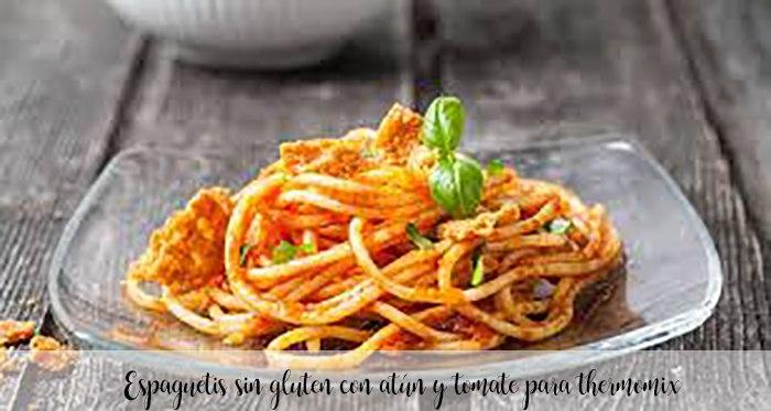 Spaghetti senza glutine con tonno e pomodoro per Bimby