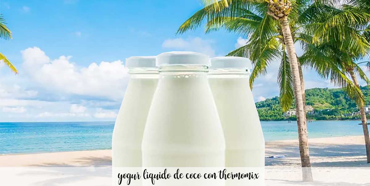 Yogurt liquido al cocco con Bimby