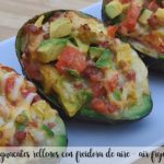 aguacates rellenos con freidora de aire - air fryer