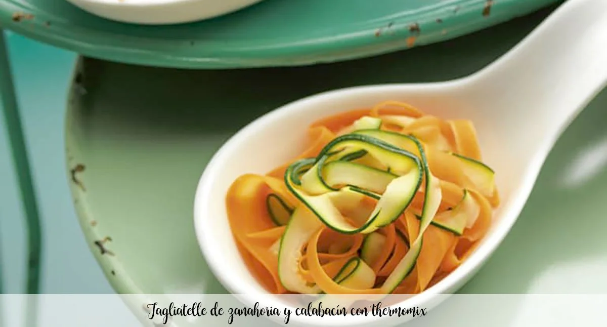 Tagliatelle carote e zucchine con Bimby