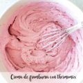 Crema de frambuesa con thermomix