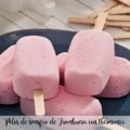 Polos de semifrío de Frambuesa con thermomix