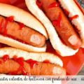 perritos calientes de halloween con freidora de aire - air fryer