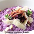Risotto de col morada con Thermomix