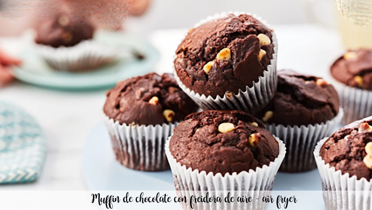 Muffin al cioccolato con friggitrice ad aria