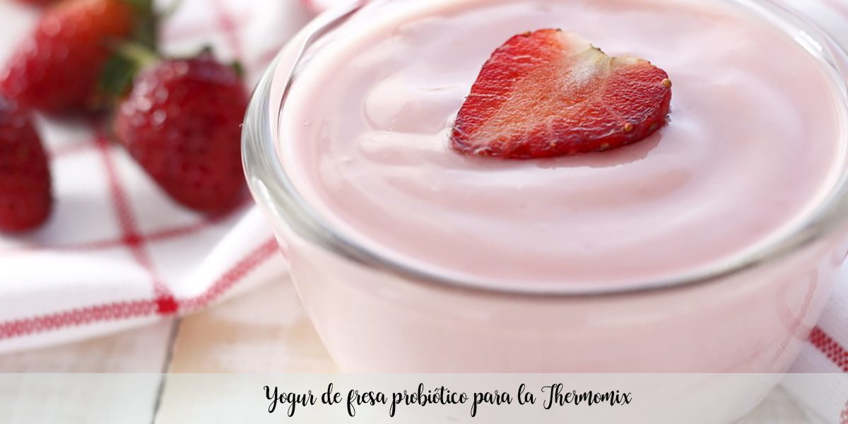 Yogurt alla fragola probiotico per il Bimby