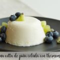 Panna cotta de piña colada con thermomix