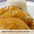 Chipirones rellenos de arroz en salsa con thermomix