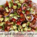Ensalada de aguacate con vinagreta de mostaza con thermomix