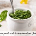R&aacute;bano picante verde (con espinacas) con Thermomix