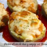 Patatas rellenas de at&uacute;n y cangrejo con Thermomix