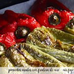 pimientos asados en freidora de aire - air fryer
