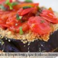 pincho de berenjena, tomate y queso de cabra con thermomix
