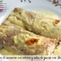 Cr&ecirc;pes de sarraceno con salm&oacute;n y salsa de puerro con Thermomix