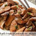 Tiras de pollo teriyaki con freidora de aire - air fryer