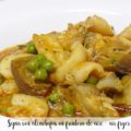Sepia con alcachofas en freidora de aire - air fryer