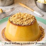 Flan de avellanas y caramelo con Thermomix