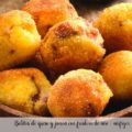 Bolitas de queso y jam&oacute;n con freidora de aire - airfryer