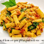 Macarrones al horno con queso feta en freidora de aire - air freyr