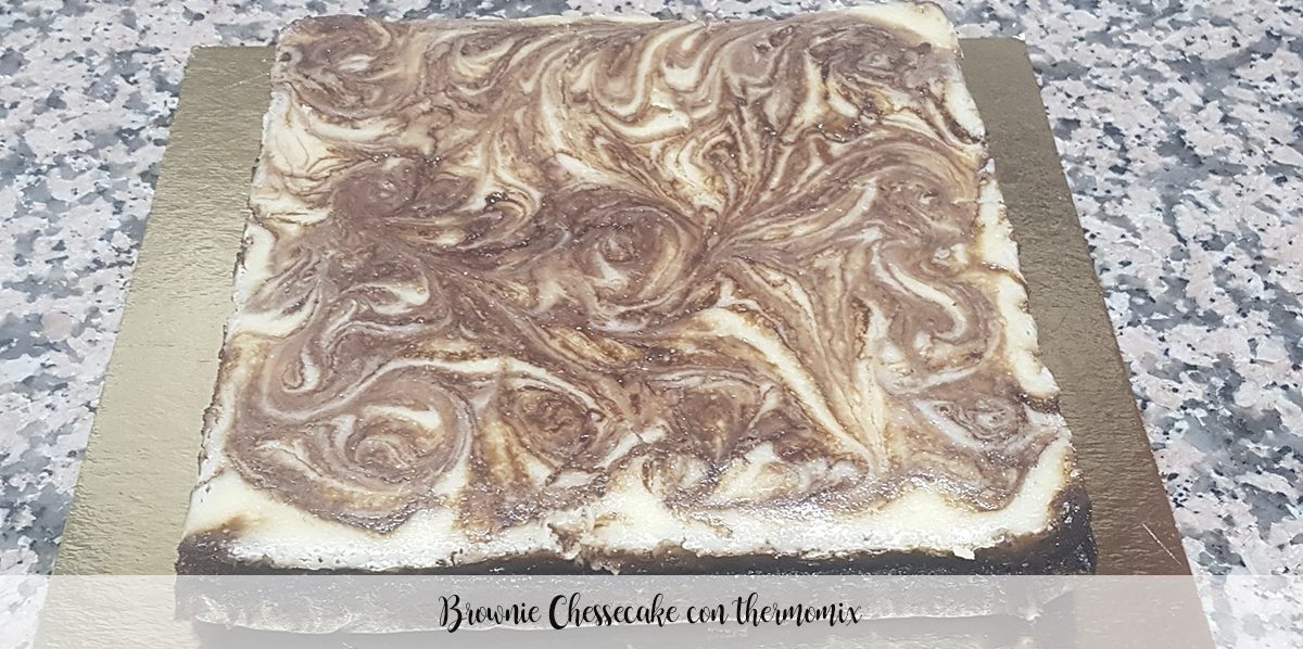 Brownie Cheesecake con Bimby