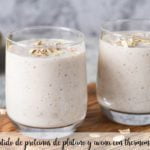 batido de proteinas de platano y avena con thermomix