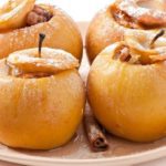 Manzanas asadas en freidora de aire
