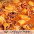 Pulpo a la Mugardesa con thermomix